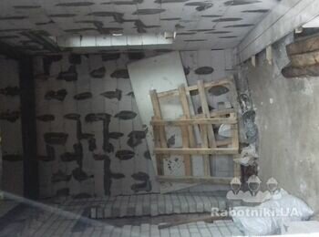 Перегородка из газоблока, кирпича + небольшой демонтаж.