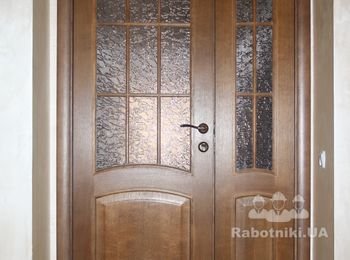 Установка двухстворчатой межкомнатной двери