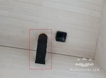 Декоративный короб из деревянной вагонки