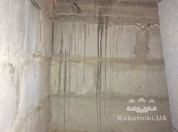 Штукатурка цементно-песчанная по маякам