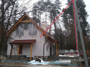 Ввод электричества в дом . СИП 3 фазы воздух. р-н Рыбхоз. Чайка