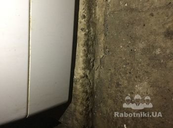 Выровнять пол под установку стиральной машинки
