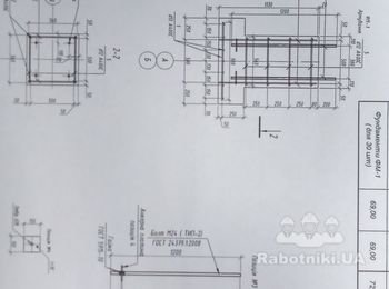 Бетонирование стаканов для колон