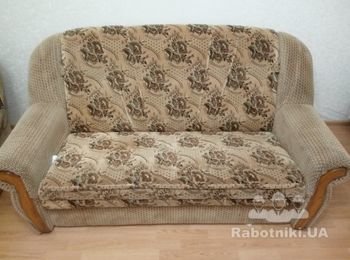 Перетяжка дивана и двух кресел