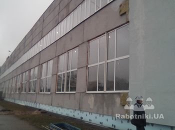Монтаж мокрого фасада