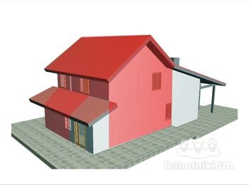 Пристройка к существующей летней кухне комнаты и террасы