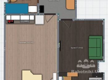 Комплексный ремонт 43,3 кв.в новостройке