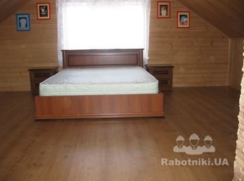 Перегородка из гипсокартона + отделка ее гипсовой плиткой.