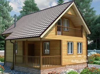 Каркасный деревянный дом бригада (2-3 чел)