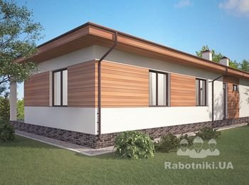 Кладка чернового кирпича + газоблок