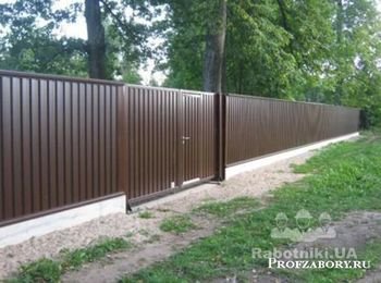 Строительство забора "под ключ" 170 м.п. (Белогородка)