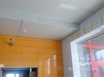 Малярнные работы по гипсу.