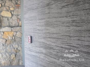 Декоративная "травертино" порядка 40м.кв