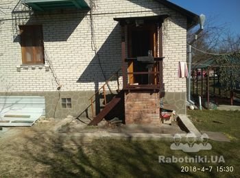 Пристройка к даче,крыша