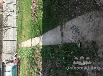 Демонтаж сарая, дорожек, отмостки и вывоз мусора