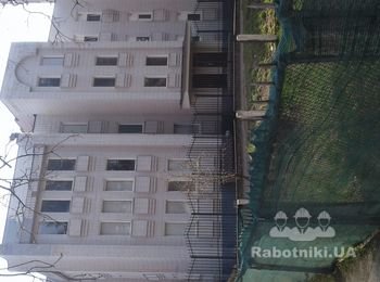 Утепление фасада пенопластом 100мм с нанесением короеда