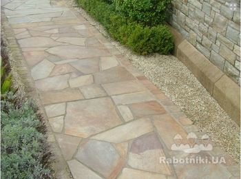 Сланец на клей (дорожки) 220 грн./кв. с подрезкой