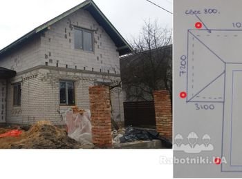 Подшив свесов и водостоки (40 м.п.)