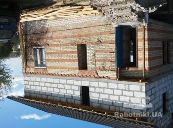 Утепление фасада пенопластом, штукатурка, кладка кирпича