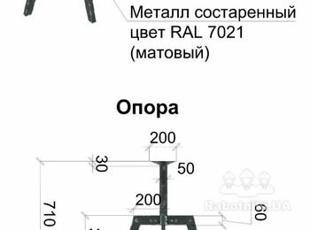 Металлические опоры для столов
