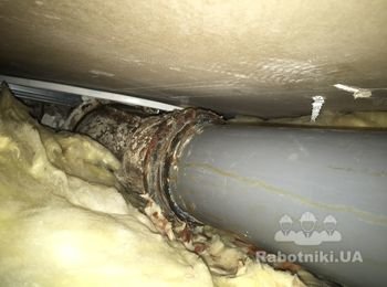 Демонтаж-монтаж фановой части канализации