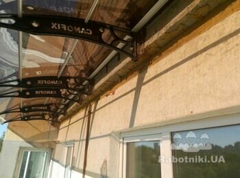 Реставрация фасада на открытом балконе