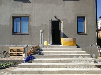 Козырек над входом, входная група
