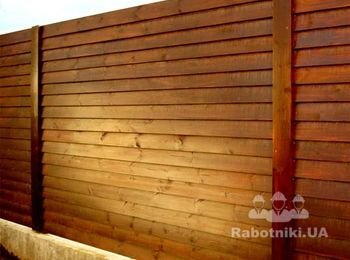 Деревянный забор под ключ