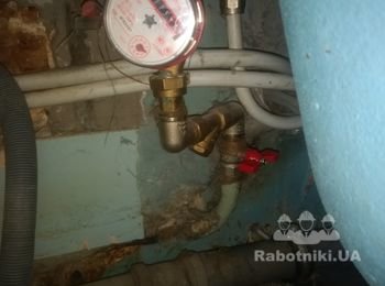 ТО системы подачи воды в квартиру, замена трубы