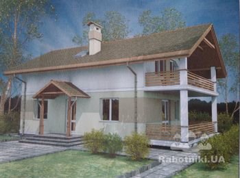 Фінішна штукатурка короїд по фасаду (150м2), підшива даху, обли