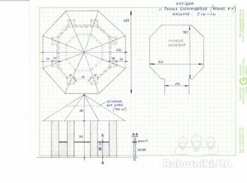 Беседка + домик + навес (Бориспольский р-н)
