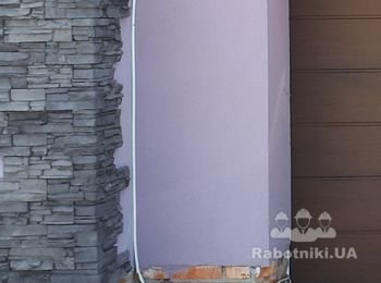 Утепление цоколя с последующей отделкой искусственным камнем