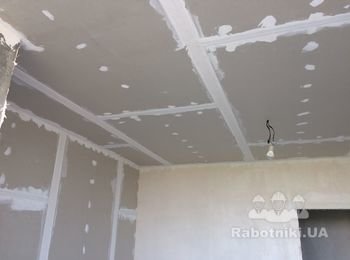 Пошпаклевать стены и потолок (новостройка Киев)