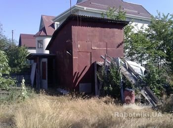 Демонтаж деревянной - времянной постройки