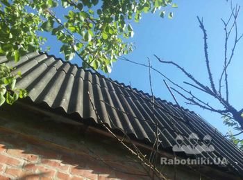 Замена крыши (кровли) шифер на металлочерепицу