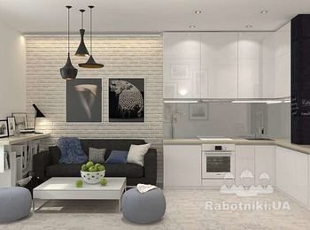 Ремонт 1к 46м в новом доме (Киев)