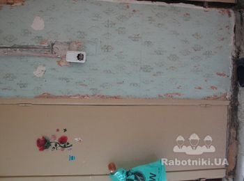 Демонтаж стен из ацеида и гипсолита в санузле