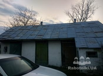 Покрыть металлом крышу. порядка 85 квадратов