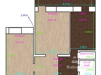 Ремонт косметичний 2х кімнатної 65 кв.м