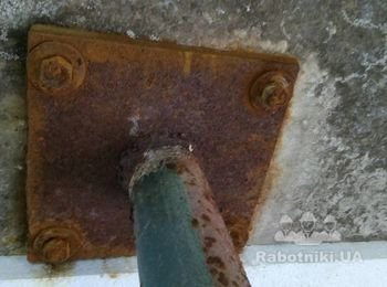 Заменить анкера 4шт в пантографе на автомойке