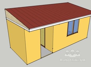 Постройка хозблока+входная группа в дом. Осокорки, 1-й шлюз.