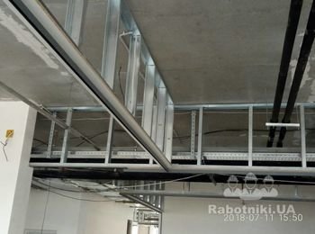 Покрутить дсп на профильный каркас - 200м.п.