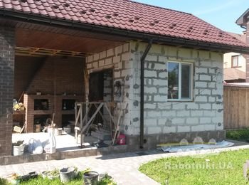 Отделочные работы летней кухни