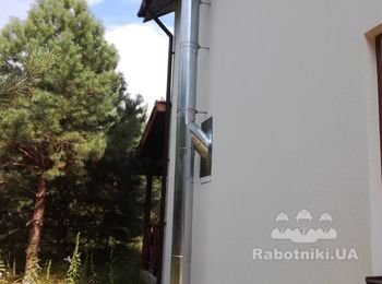 Обложить дымоход кирпичом