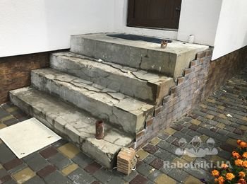 Облицовка крыльца плиткой