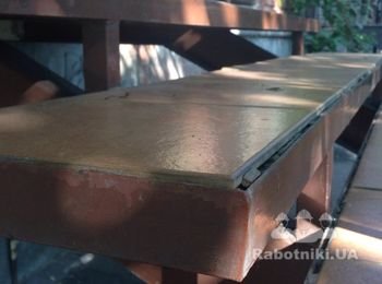 Замена плитки на лестнице (наружная работа)