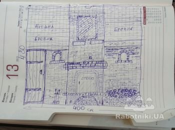 Изготовление камина.