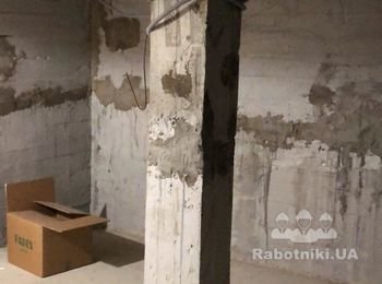 Поштукатурить погреб 35 м.кв
