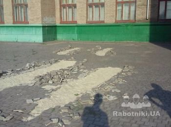 Укладка тротуарной плитки