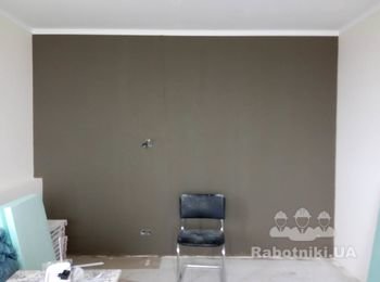 Покраска стен корридора 70 м2 + стена 10 м2